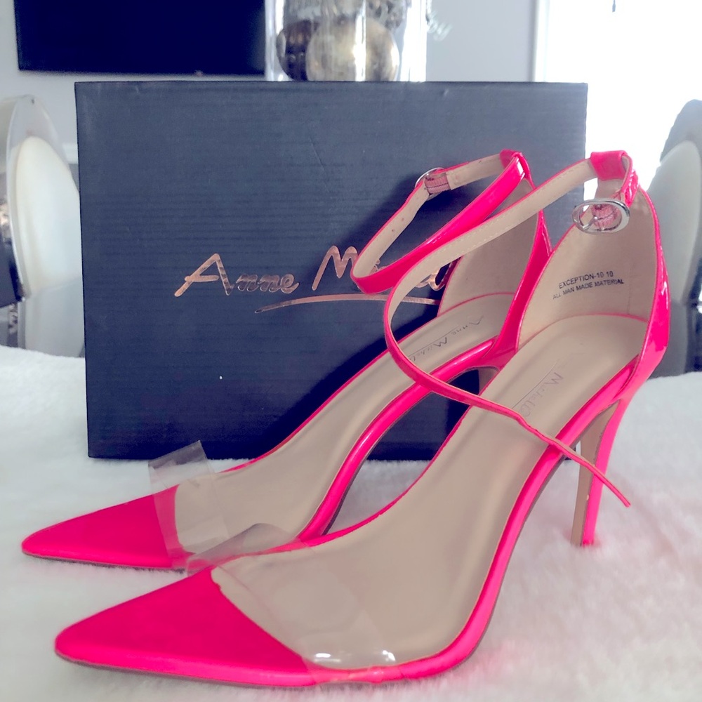 Fishies Pink Clear 3” Heels